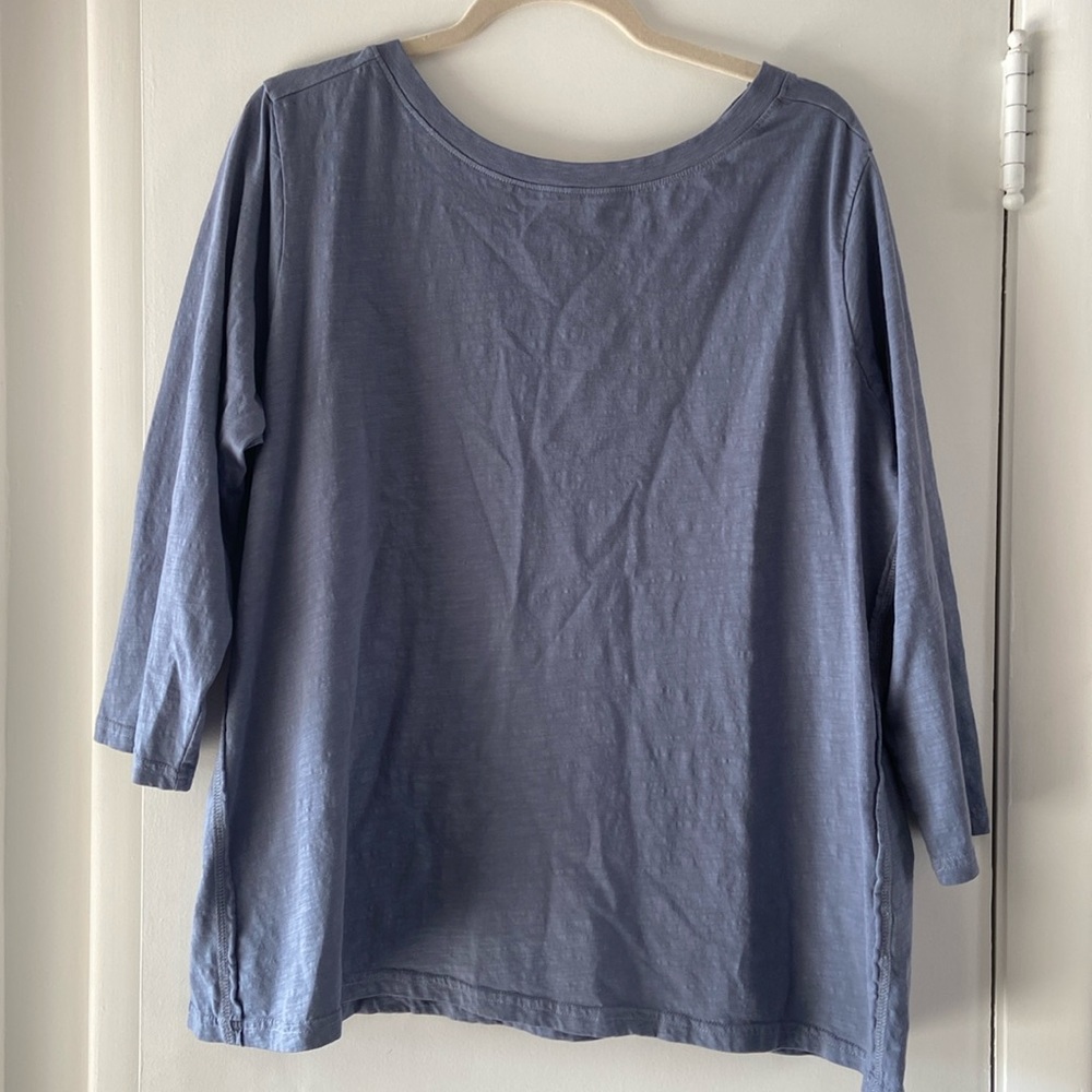 PACT relaxed slub boatneck top